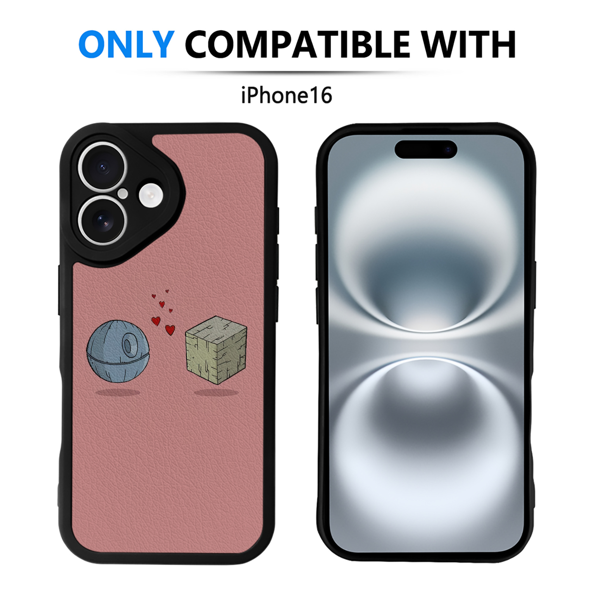 （画像用） スター・ウォーズ Star Wars 【iPhone 16シリーズ対応】シリコンスマホケース（レザー調） 材質：シリコン